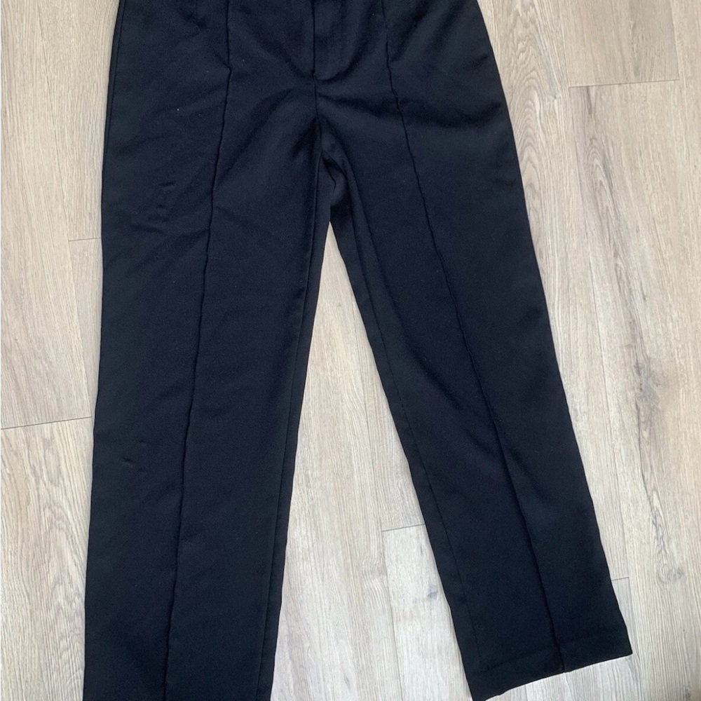 Zara Women's Black Straight Leg Pants